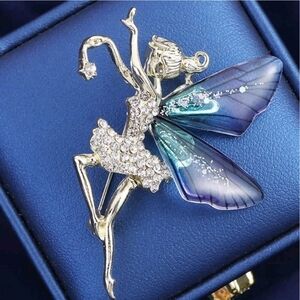 Gorgeous Dancing Angel Fairy Brooch